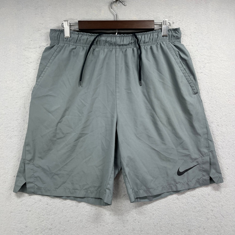 Nike Flex Woven Training Shorts Mens Medium Gray Dri-Fit Active Gym Athleisure